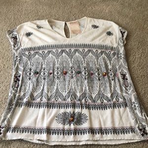Free People New Romantics jeweled Top